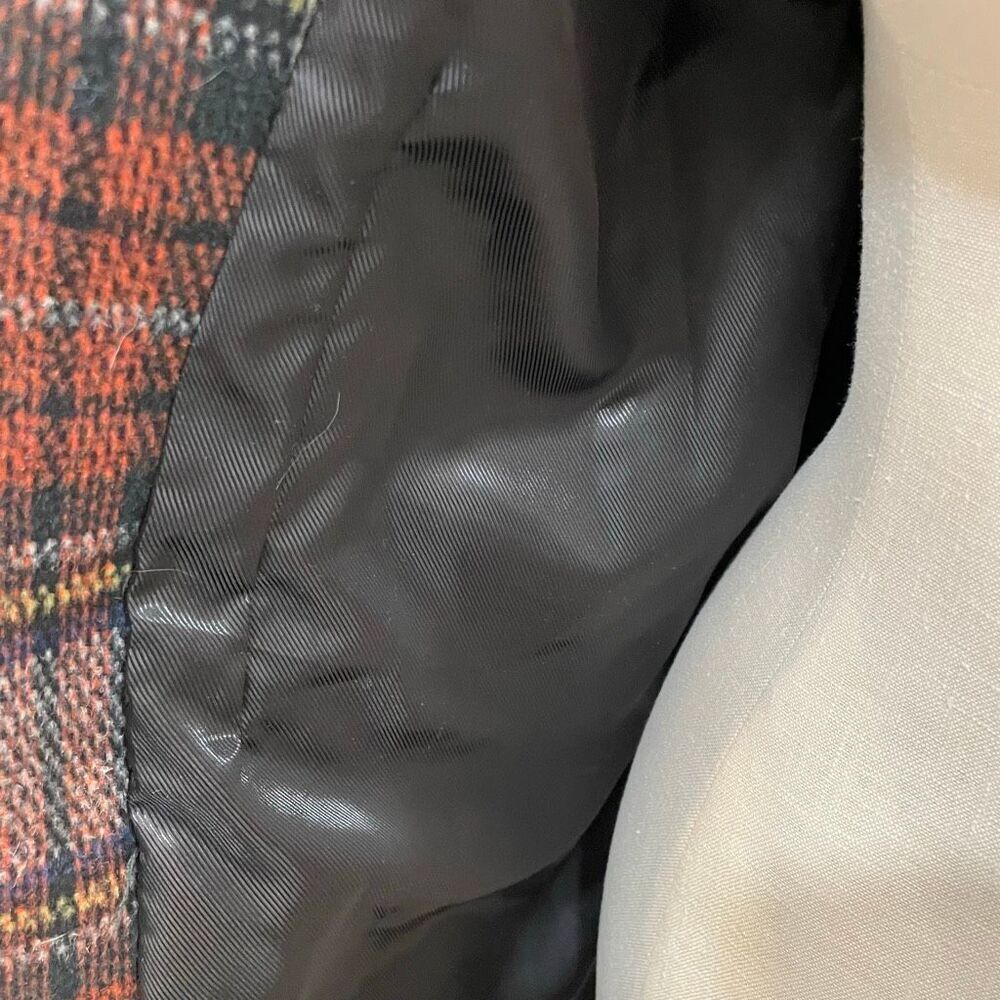 Lauren Ralph Lauren Womens Wool Blend Blanket Plaid Reefer Coat 18 Classic Heavy - Picture 8 of 10